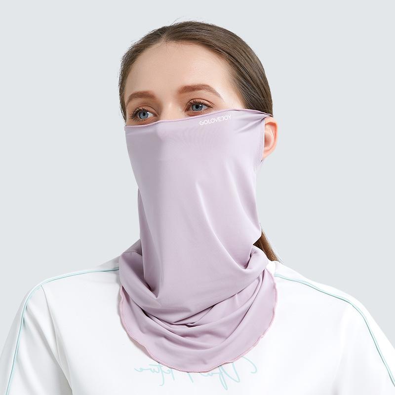 Women Summer Anti-Uv Quick-Drying Face Cover Scarf Breathable Neck Protection