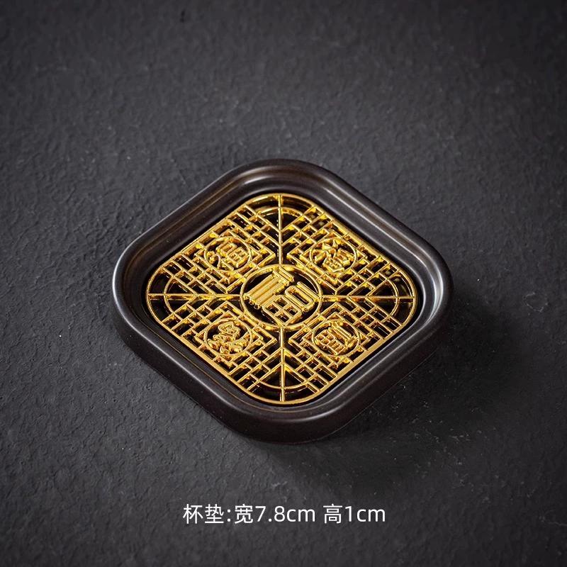 Kung Fu Tea Coaster Heat Insulation Chinese Style Anti-scalding Tea Holder Household Storage Tea Cup Holder Mat Tray Accessories