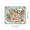 PET Miniature Landscape Sticker DIY Miniature Scene Collage Creative Cabin Scene Sticker