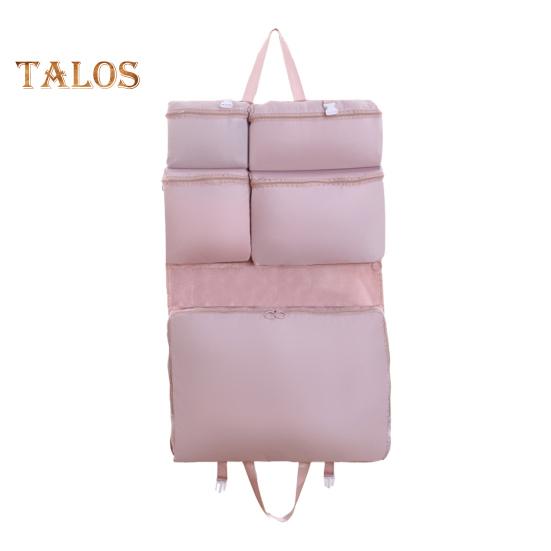 

Дорожная сумка для хранения, большой дизайн с несколькими отделениями, легкий доступ, многофункциональная косметичка, держатель для косметики розовый