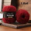 Cotton Blended Alpaca Mohair Yarn Soft Fluffy Long Haired Hand-Knitted Yarn Handmade Crochet Yarn DIY Handicrafts