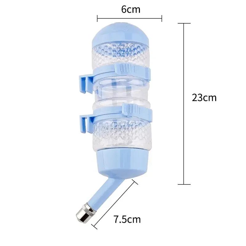 Dogs Drinker Plastic 500ml Water Bottle Dispenser Feeder Hanging Pet Puppy Feeder The Ball Type Hanging Drinking Bottle