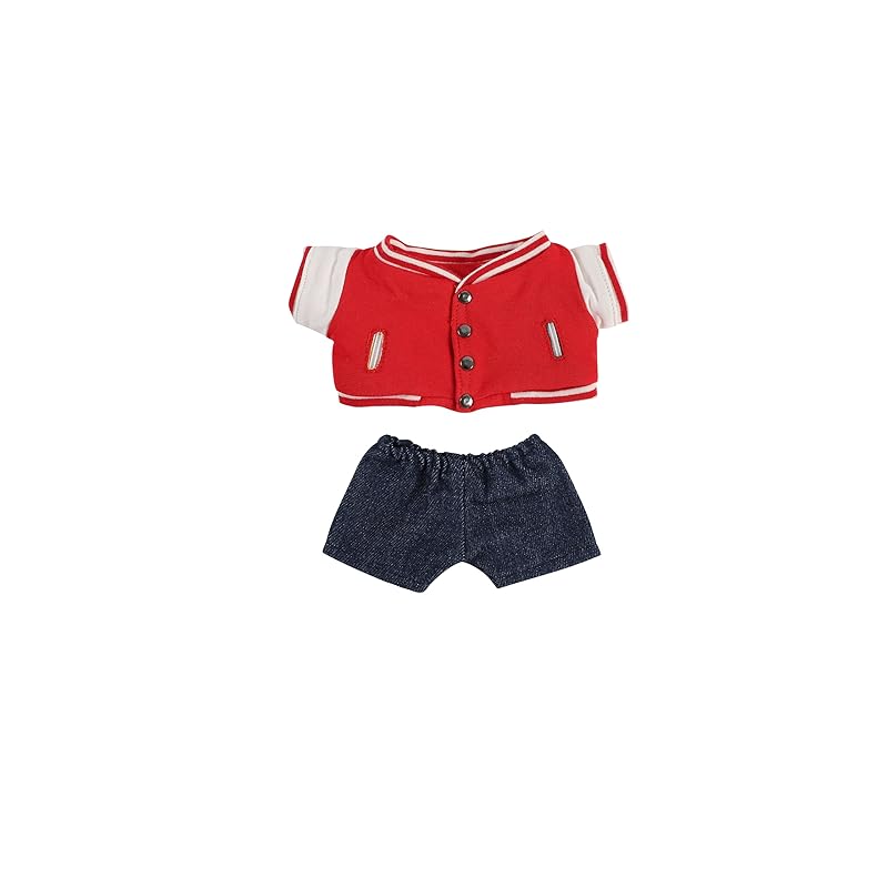 AXLUCE Plush Clothes - Plush Toy - Clothes - 20cm - Stadium Jacket and Pants Doll (Red)