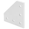4pcs Reinforcement Plate Aluminum Extrusion Connector Durable Joining Plate Outside  DIY Projects