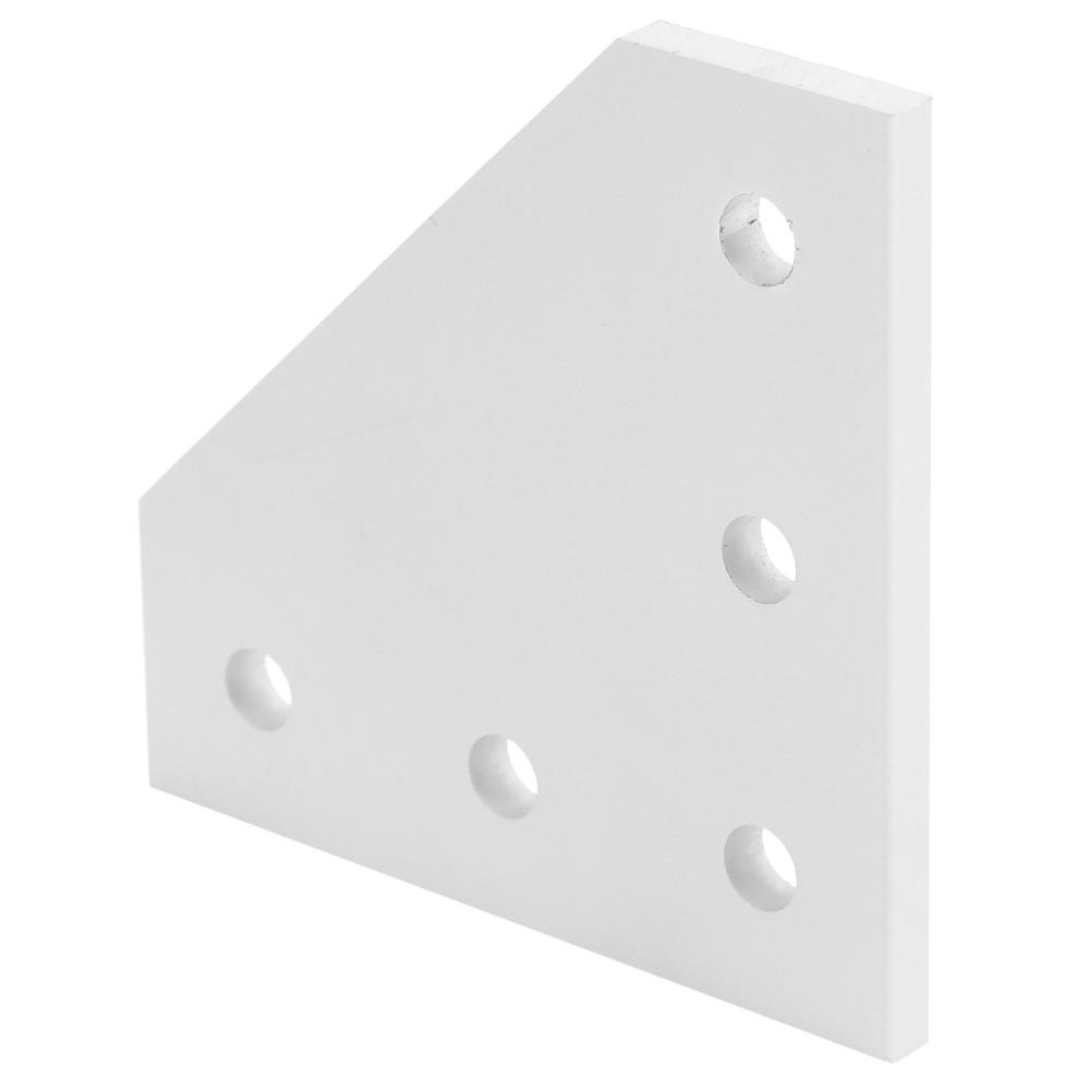 4pcs Reinforcement Plate Aluminum Extrusion Connector Durable Joining Plate Outside  DIY Projects
