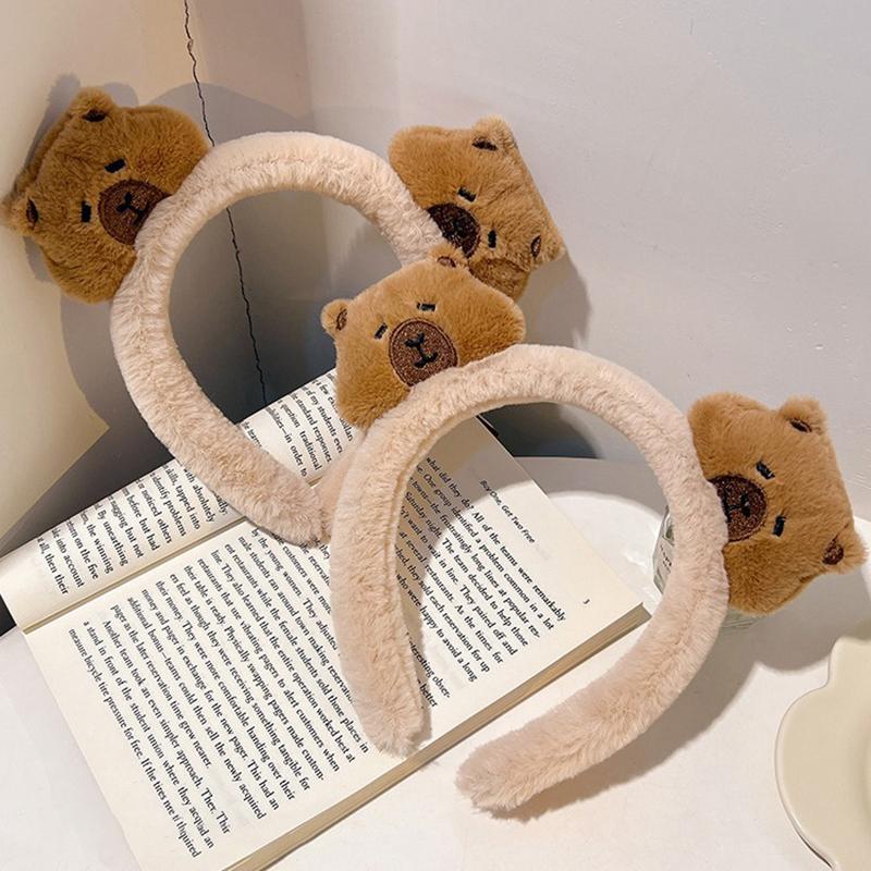Cute Cartoon Capybara Headband For Women Girls Sweet Versatile Hairbands Exquisite Funny Hair Accessories Birthday Gifts
