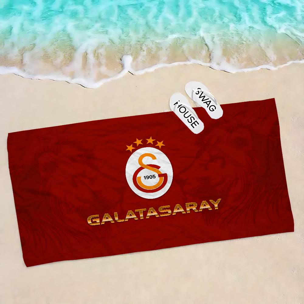G-Galatasaray S-S.K. Asciugamani da Spiaggia Grandi in Microfibra Anmie Asciugatura Rapida Asciugamani da Spiaggia Sabbiosa Asciugamano da Piscina per Viaggi Piscina Nuoto Yoga