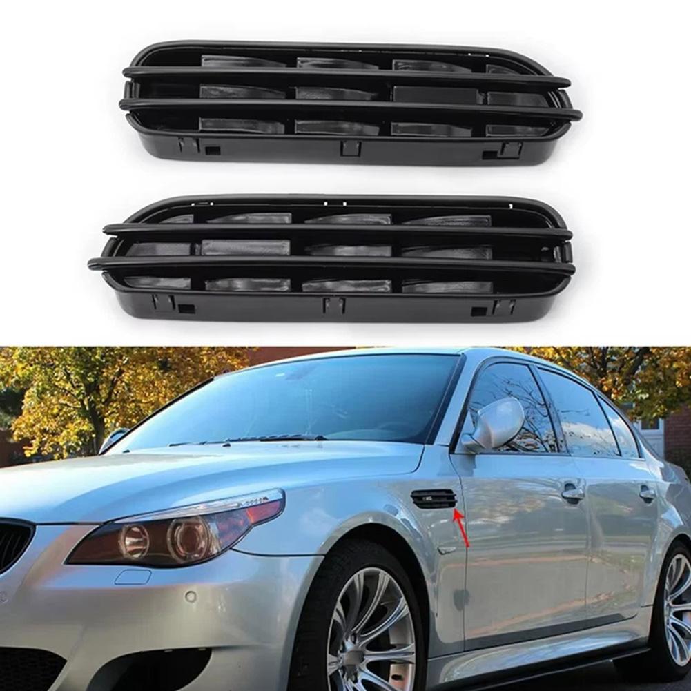 Wing Cover Pair Front Wing Grille For BMW 5 Series Repair Aftermarket Part Fits Left And Right Replace OE 51137896849