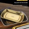 304 Stainless Steel Korean Snack & Barbecue Rectangular Plate
