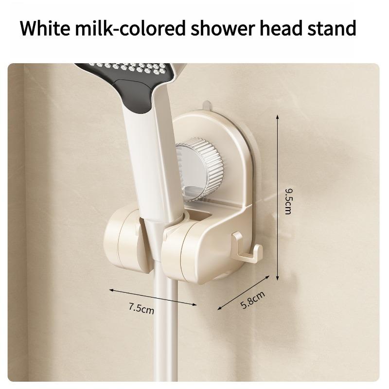 1PC Non-punching Shower Bracket Suction Cup Wall Hanging Bathroom Universal Adjustable Angle Strong Adsorption Quick Installation