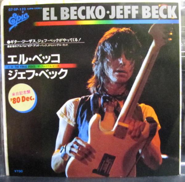 

7inch Record JEFF BECK El Becko Final Peace 075P123 EPIC 1980 Japan Rock Used