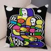 Geometric Cartoon Girl Decorative Pillowcase Living Room Office Ornaments Home Pillowcase