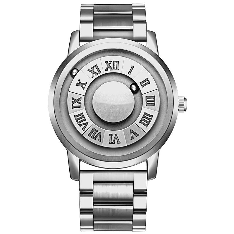 

Кварцевые часы мужские магнитная левитация полые из нержавеющей стали водонепроницаемые мужские наручные часы