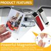 2Pcs Car Picture Holder, Acrylic Magnetic Visor Photo Clip, Personalized Picture Frame, Horizontal Vertical Display, Decorate Your Car Visor Clip