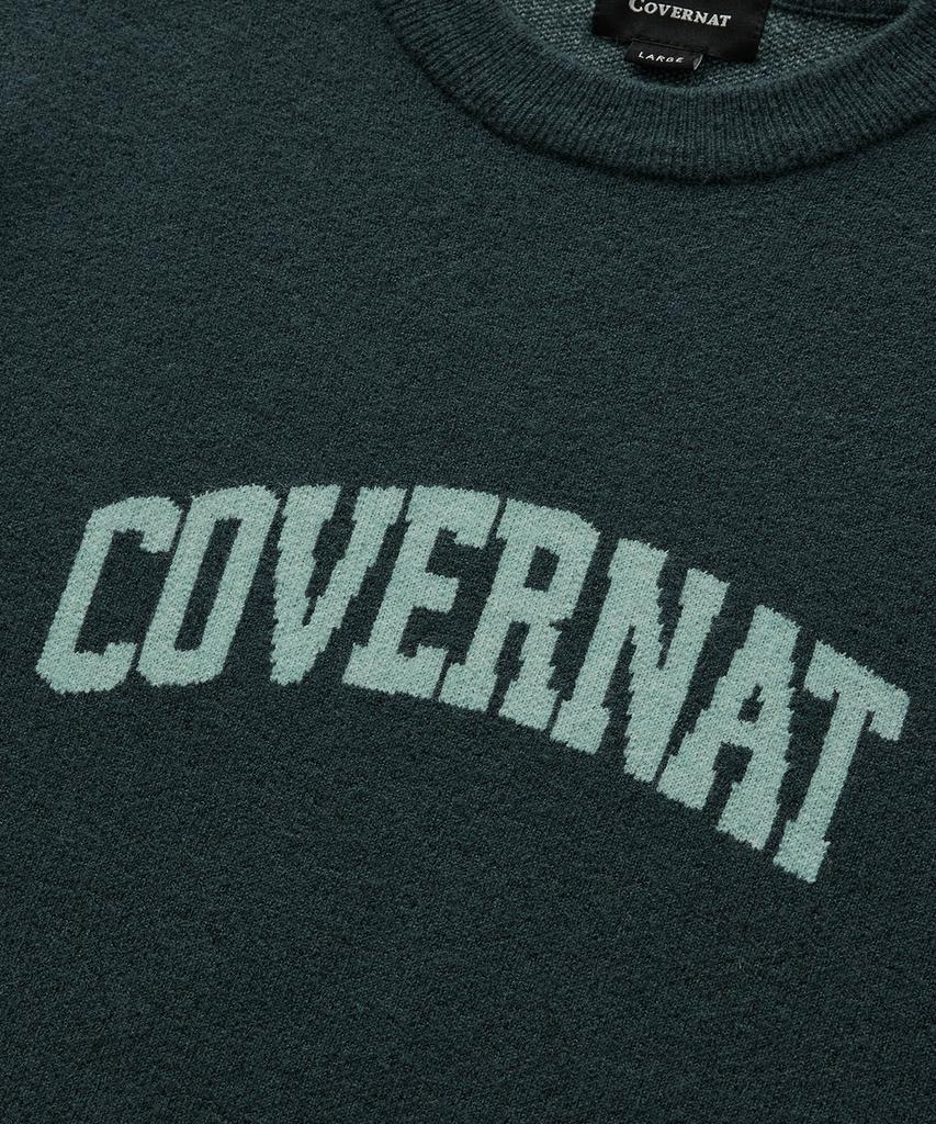 COVERNAT Arch Logo Knit Teal Green