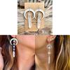 Handmade Metal Moon Star Statement Earrings For Ladies Summer Casual Wear