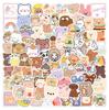 10 30 50 100pcs Korean Bear Cartoon Stickers Kawaii Anime Cute Notebook Scooter Water Cup Creative Gift Laptop Decal Stickers