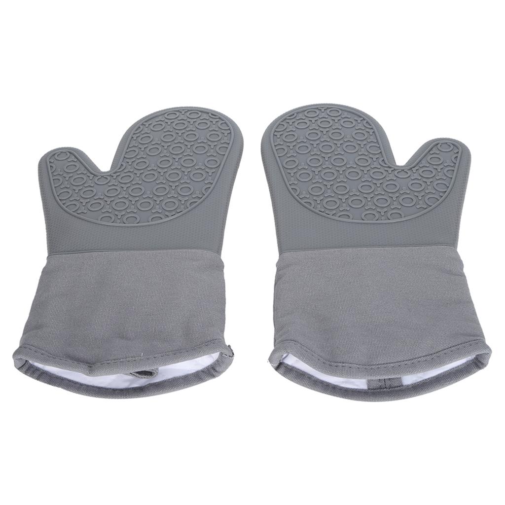 7-teiliges Set Ofen-Hitzeschutzhandschuhe Kochen Fingergriff Isolationsmatte für Küche Outdoor