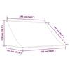 VidaXL Retractable Awning 250x150 Cm Blue and White Garden Sunshade Awning 143748