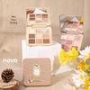 NOVO Nine-Color Earth Tones Eyeshadow Palette: Shimmer, Matte, Fine Glitter, Blendable, Student-Friendly.