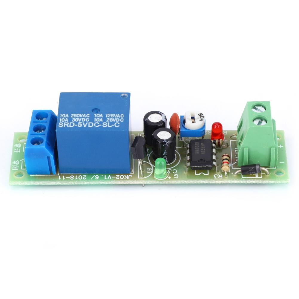 JK02 Relaismodul DC5V Triggerzeit Ausschalter Platine Modul mit Kontrollleuchte 5S