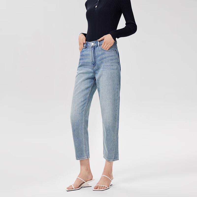 

OVVOVV Женские джинсы-бананы из итальянского хлопка средней посадки US 24