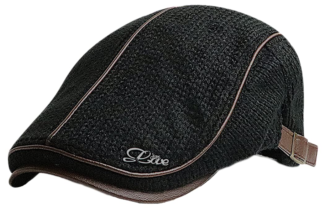 

Спаржа Вязаная Охотничья Кепка из Искусственной Кожи для Мужчин и Женщин для Гольфа, Шляпа, Осень/Зима (черный) чёрный