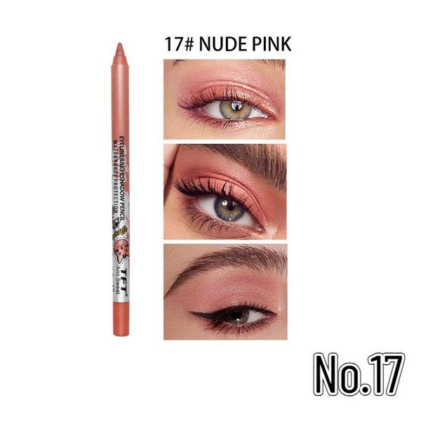 Dual-use Eyeliner and Eye Shadow Pen for Sweat-proof Makeup-Glittery Eyeliner and Shimmering Eye Shadow for Bold Looks
