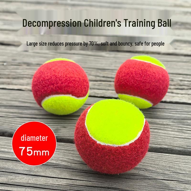 Children's Soft Large Red Decompression Tennis Ball for Beginners