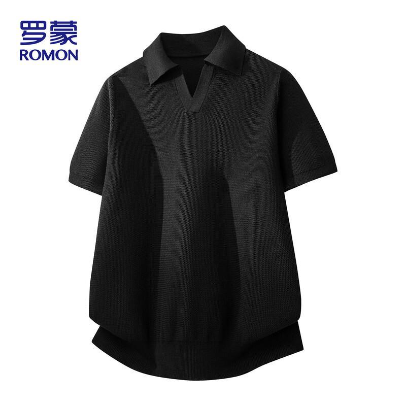 

ROMON Men s Breathable Ice Silk Polo T-Shirt XL