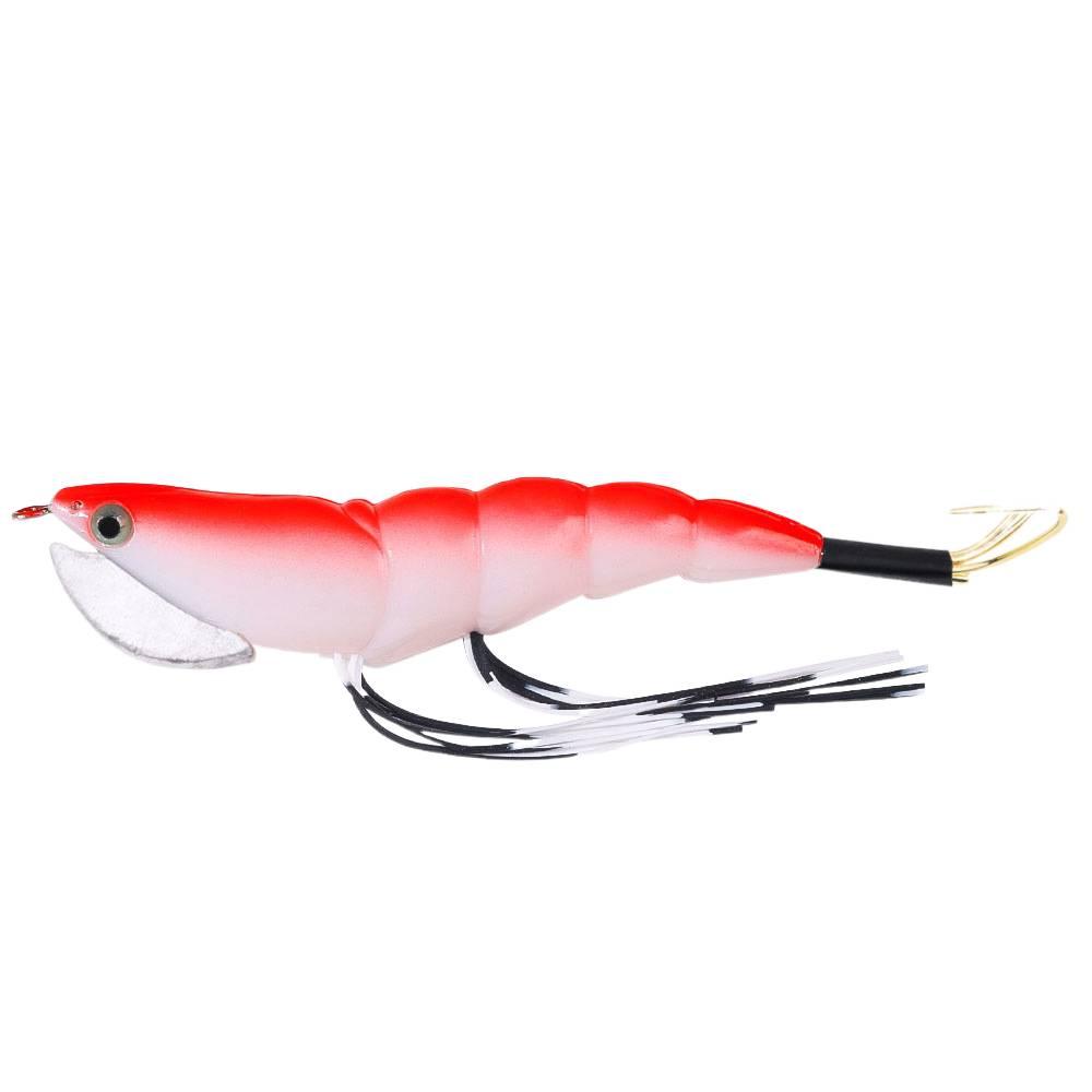 

New Style Wooden Shrimp12CM17.2GSimulated Shrimp Fake Bait10Color Lure Bait Box Fake Fish Bait for Bass and Mandarin Fish 12CM-17.2G