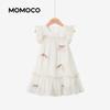 MOMOCO Girls' Summer A-Line Dress with Original Illustration