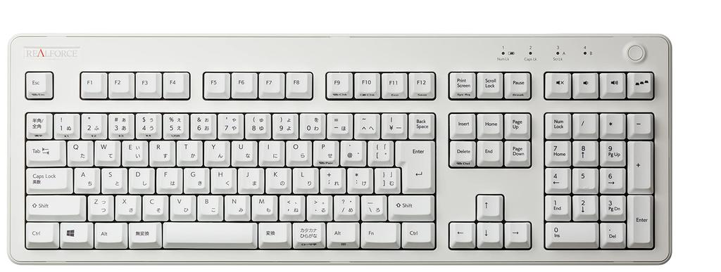 REALFORCE R3 Keyboard Hybrid Full Variable Weight Japanese Layout White R3HA22