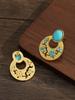 Bohemian  turquoise Pendant Earrings Vintage Style New Women's  Accessories Jewelry