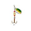 Rotating Spinner Lure Set, 16Pcs 3.5g Metal Spoon Baits with Tackle Box for Trout and Bass