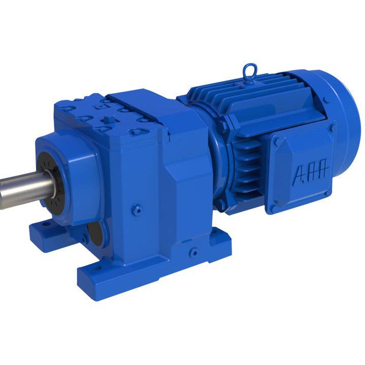 R Series Helical Gearmotor with Coaxial Foot Mount & Flange - Models R37, R47, R57, R67, R77, R87