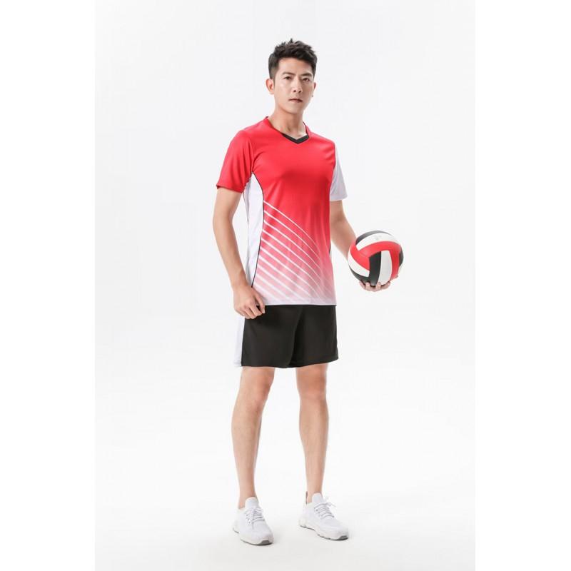 Men Women Short Sleeve Sports Shirts Quick Dry Breathable Volleyball Badminton Tennis Training