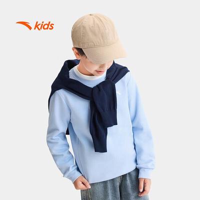 Kids Winter Fleece-Lined Crewneck Sweatshirt
