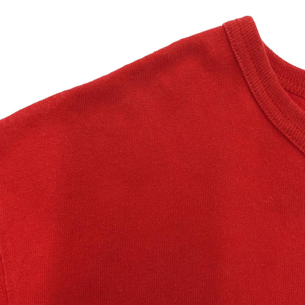Champion Logo print Short sleeve T-shirt 2XL Red Biggs Men's Used