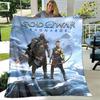 Game God of War Printed Blanket Picnic Blanket Warm Flannel Blankets Home Bed Linings Blankets for Beds Birthday Gift
