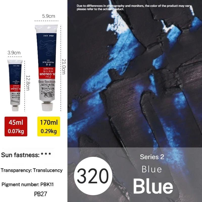 170ml Large Tubes Oil Paint Non-Toxic Excellent Tinting Strength Winsor & Newton Oil Painting Pigments for DIY Art Supplies