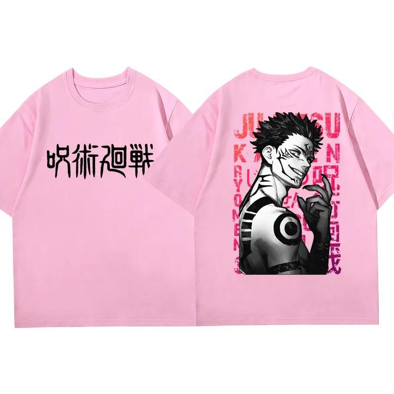 Jujutsu Kaisen Anime Men Women Summer T-Shirt Oversized Vintage Short Sleeve Casual Comfort Loose Harajuku Street Top Y2k