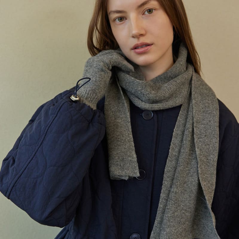 atempo WOOL KNIT MUFFLER_grey