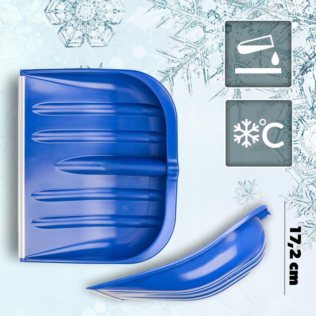 KADAX 3x Łopata szufla Do Śniegu Bez Trzonka Do Odśnieżania 49cm Plastikowa