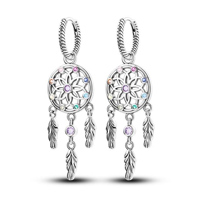 925 Silver Women's Sparkling Pavé Cubic Zirconia Flowing Curve Earrings Luxury Exquisite Engagement Wedding Premium Earrings