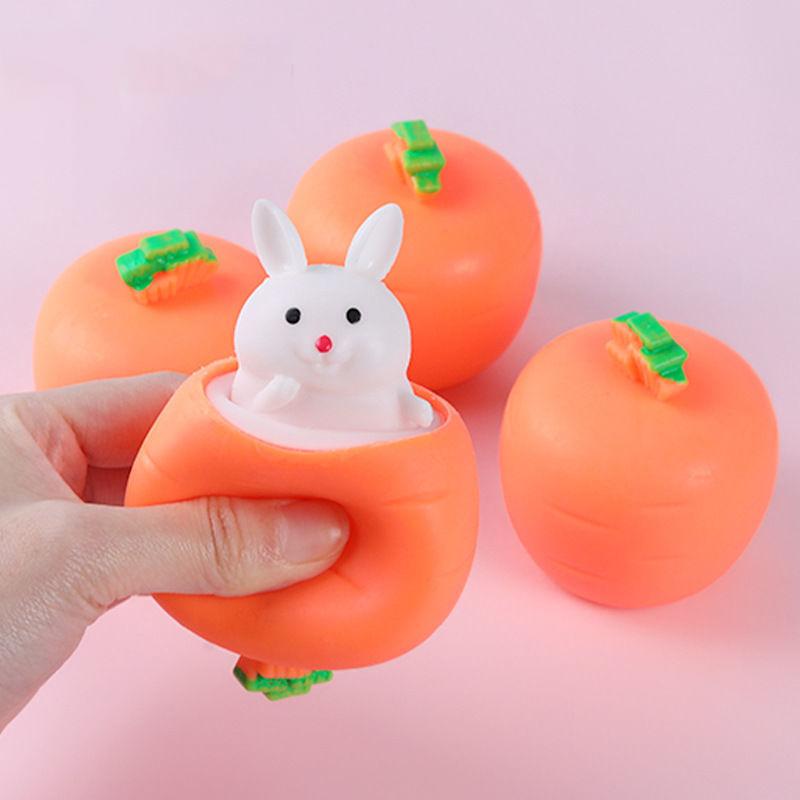 Cheese Cup Fidget Toys Mouse Rabbit Frog Squeeze Cup Anxiety ADHD Stress Relief Squishes Toys Kids Adult Birthday Party Favors