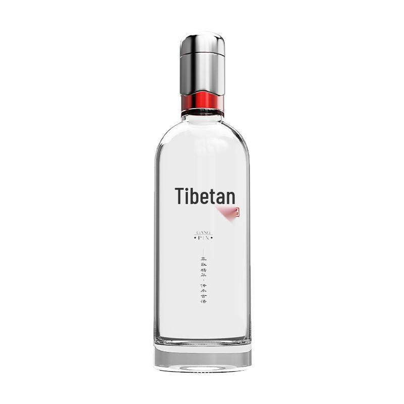 New 500ml Glass Baijiu Bottle with Sealed Cap and Packaging Box