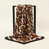 90*90cm Leopard Gedruckter Quadratischer Schal Damen Luxus Designer Schal Mode Punkt Stirnband Matt Satin Seide Haarband Taschentuch