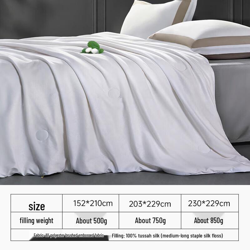 FUANNA All-Season Tussah Silk Duvet Insert