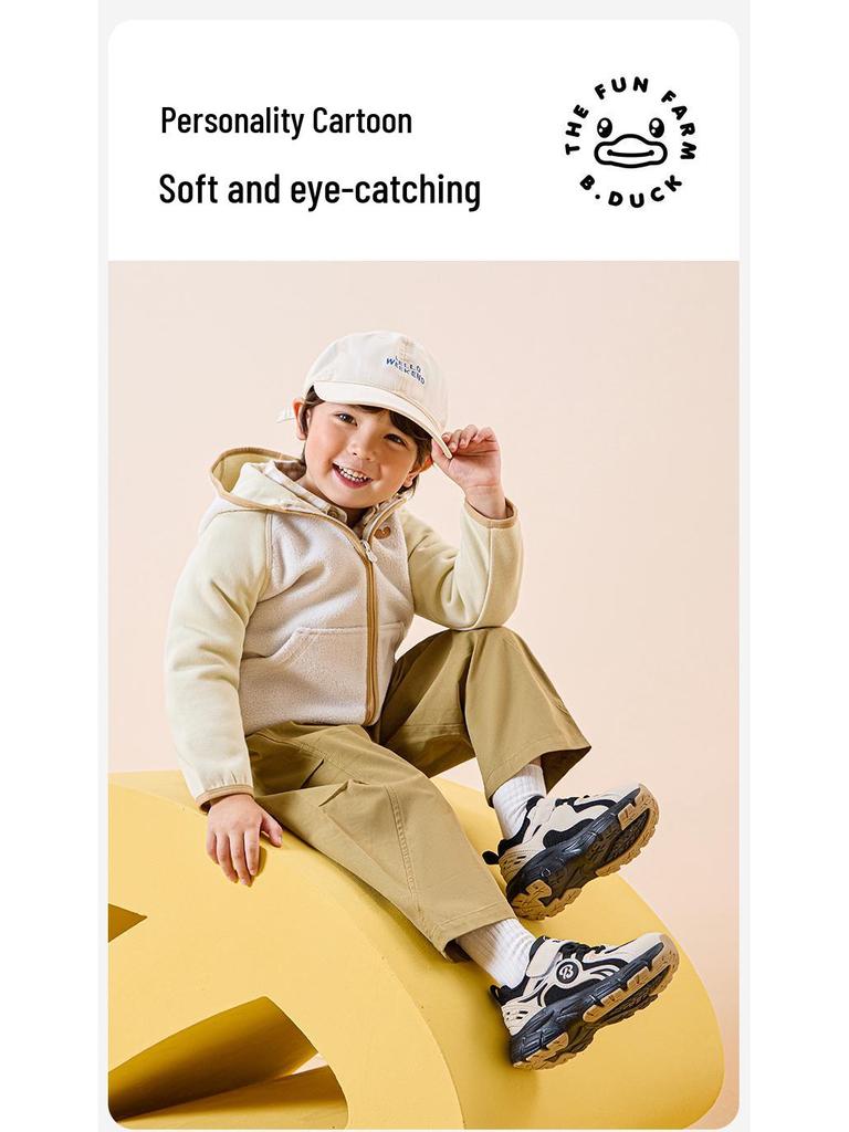 Little Yellow Duck Autumn Kids' Breathable Mesh Sneakers - Trendy Soft Sole Lightweight Sports Shoes for Boys and Girls
